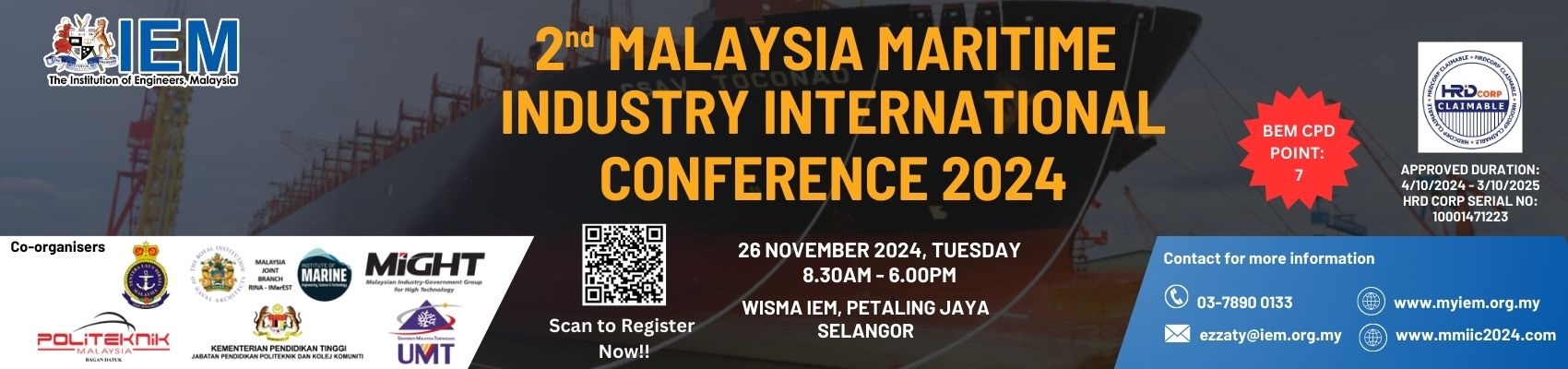 2nd Malaysia Maritime Industry International Conference (MMIIC) 2024